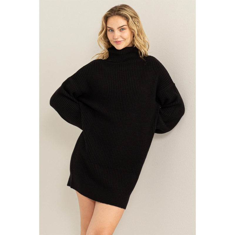 Turtleneck Sweater Dress- 2 COLORS! medium / Cream Turtleneck Sweater Dress- 2 COLORS! medium / Cream