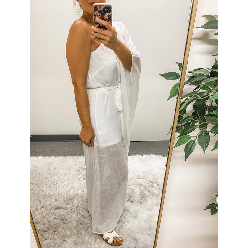 White One Shoulder Dress – Lily Love Boutique White One Shoulder Dress – Lily Love Boutique