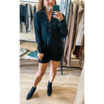 Black Cozy Romper