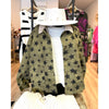 Olive and Black Star Print Sherpa Lined Jacket