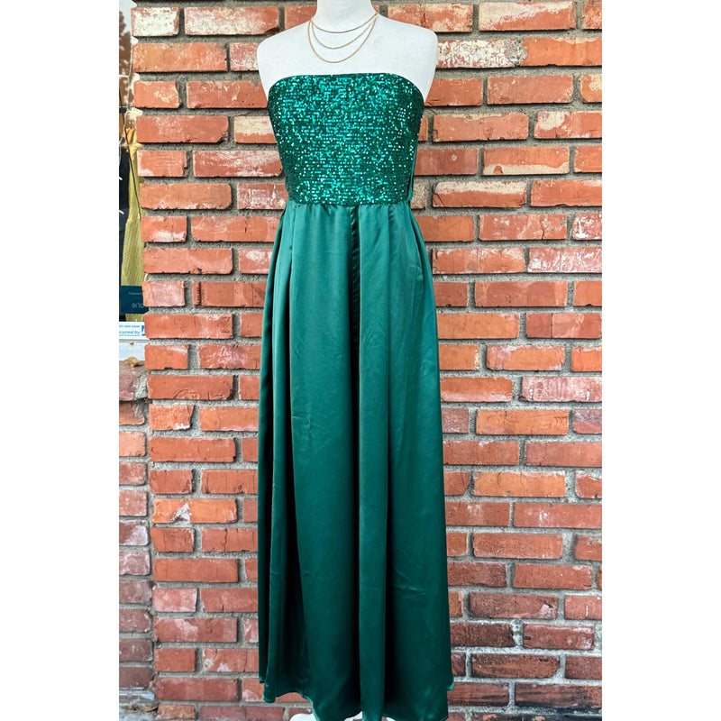 Green Sequin Jumpsuit