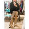 Gold Sequin Flare Pants