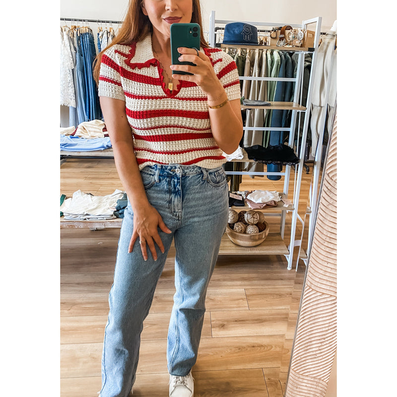 Italian Summer Crochet Polo