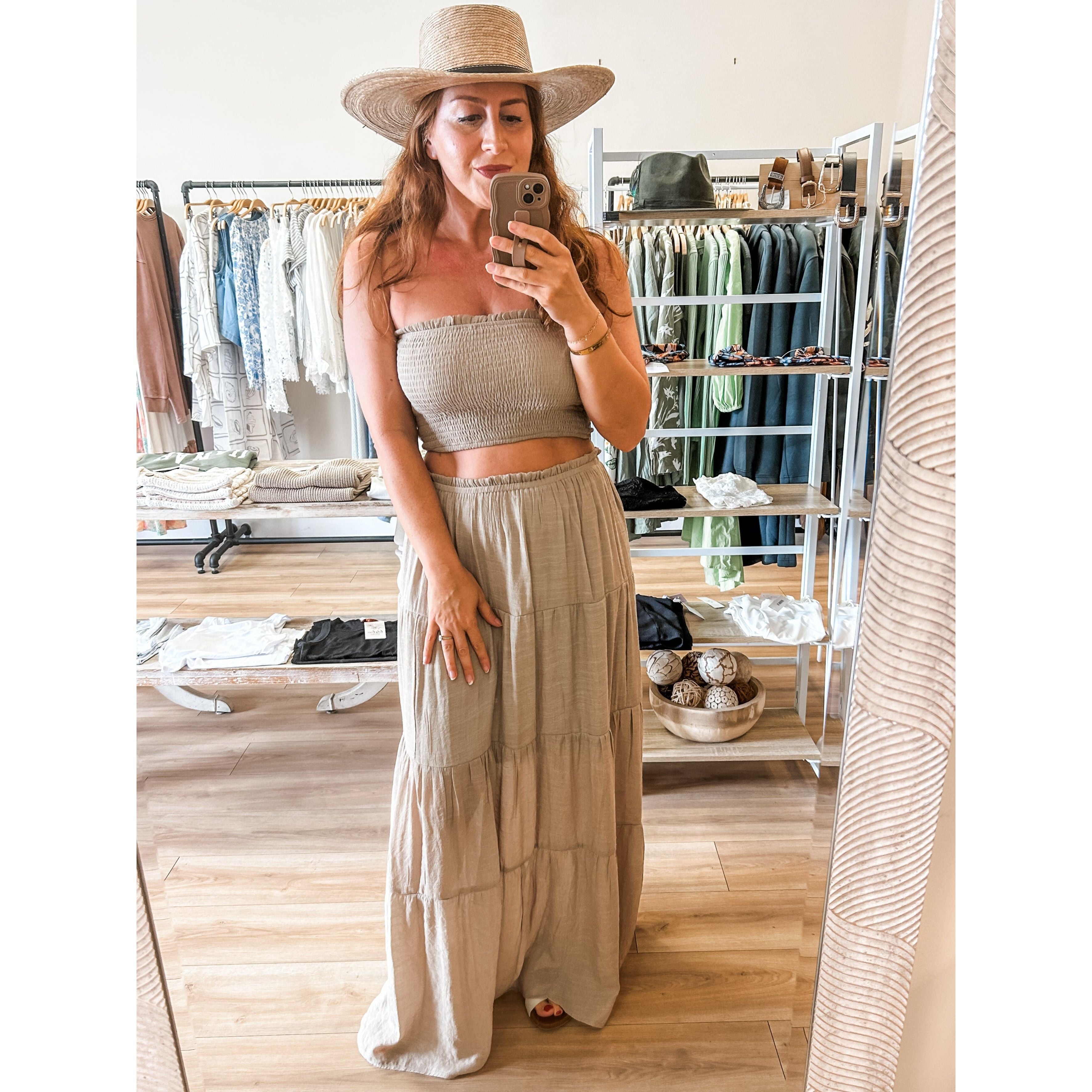 Taupe Skirt Set – Lily Love Boutique