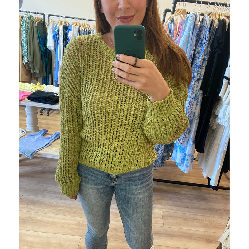 Kiwi Crochet Sweater